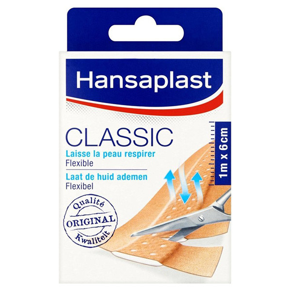 Classic elastoplast plasters, 1m x 6cm  SHA00109 - 1