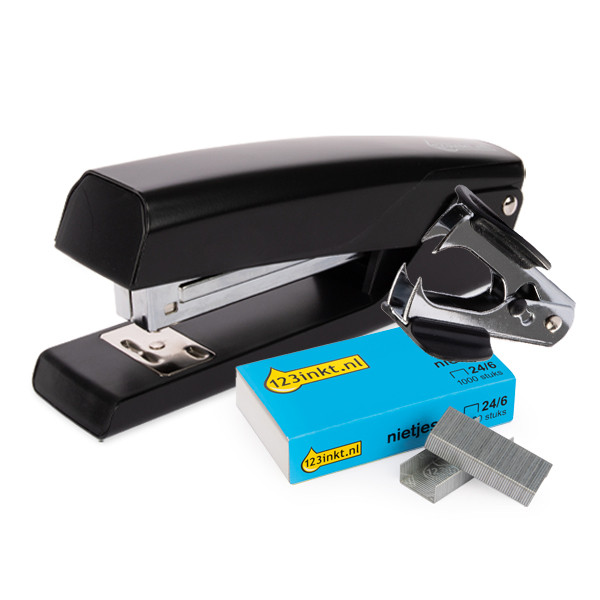 Black staple gun deals staples