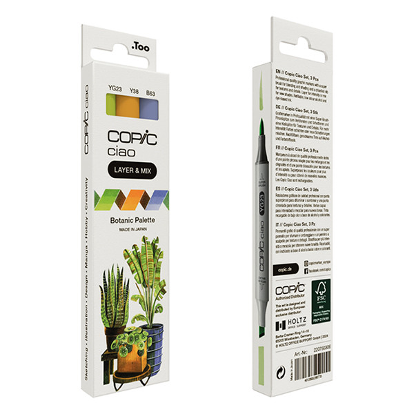 Copic Ciao Layer & Mix Botanic Palette marker set (3-pack) 220750306 311010 - 4