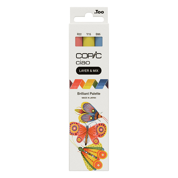 Copic Ciao Layer & Mix Brilliant Palette marker set (3-pack) 220750303 311007 - 1