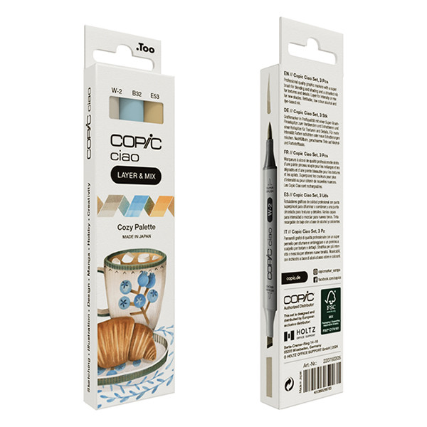 Copic Ciao Layer & Mix Cozy Palette marker set (3-pack) 220750305 311011 - 4