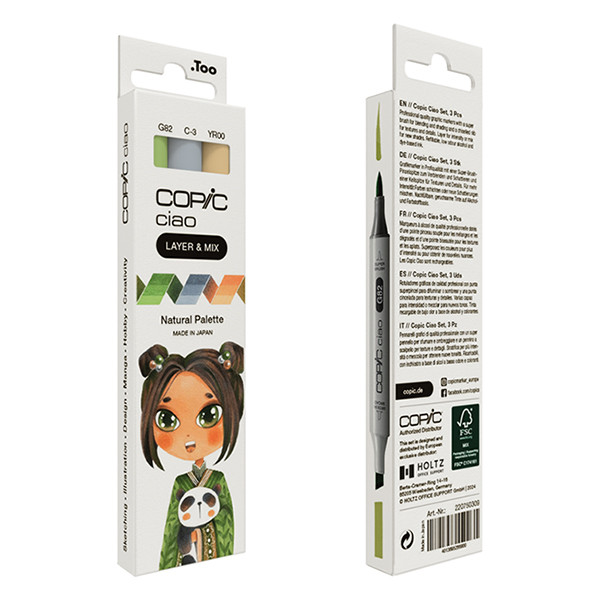 Copic Ciao Layer & Mix Natural Palette marker set (3-pack) 220750309 311003 - 4