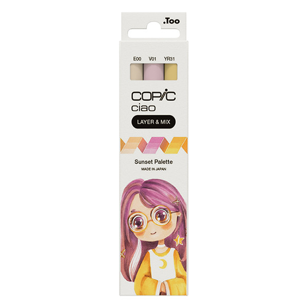 Copic Ciao Layer & Mix Sunset Palette marker set (3-pack) 220750308 311004 - 1