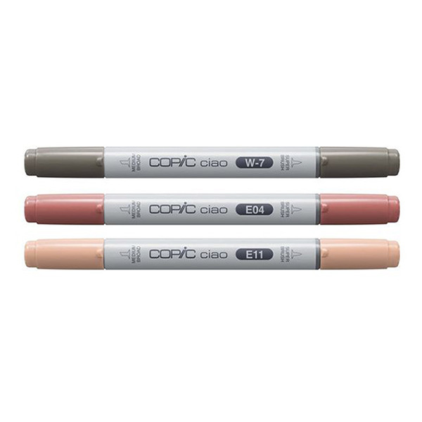 Copic Ciao Layer & Mix Warm Palette marker set (3-pack) 220750311 311002 - 2