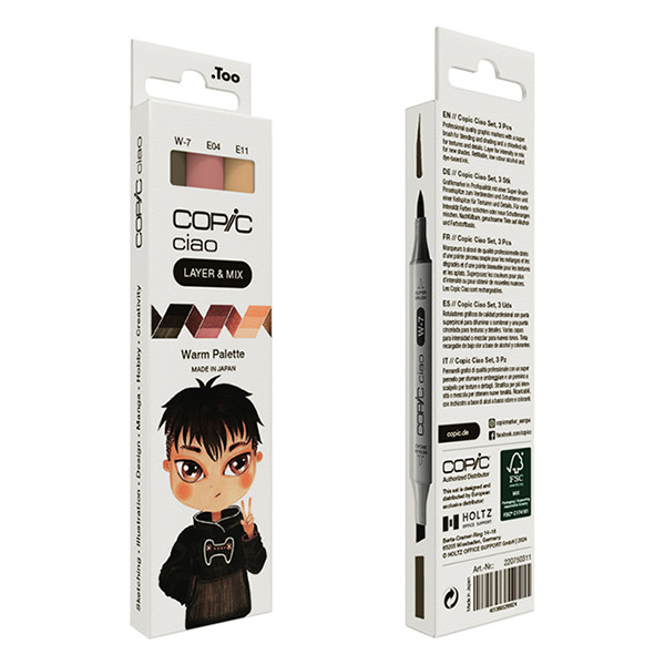 Copic Ciao Layer & Mix Warm Palette marker set (3-pack) 220750311 311002 - 4