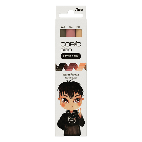 Copic Ciao Layer & Mix Warm Palette marker set (3-pack) 220750311 311002 - 1