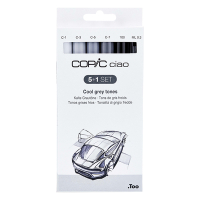 Copic Ciao cool grey tones marker set (6-pack) 22075554 311014