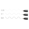 Copic Multiliner black fineliner set, 0.05mm - 0.3mm (3-pack) 22075631 311016 - 3