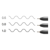 Copic Multiliner black fineliner set, 0.5mm - 1mm (3-pack) 22075632 311018 - 3