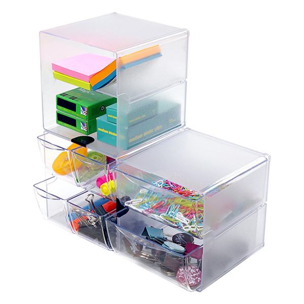 Deflecto Classic Cube organiser (4 drawers) 350301 423355 - 2