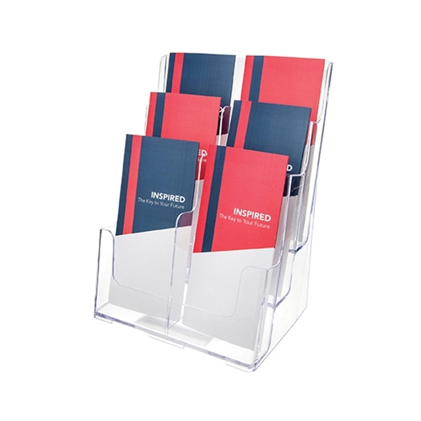 Deflecto brochure holder 1/3 A4 with 6 pockets DE77401 400504 - 1