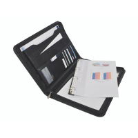 Desq black A4 writing folder with 4-rings 3681 400784