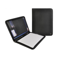 Desq black A4 writing folder with zipper 3630 400783