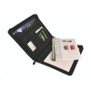 Desq black A4 writing folder with zipper and handle 3683 400786 - 1