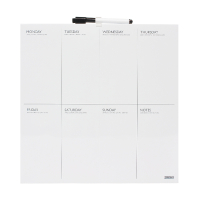 Desq frameless weekly planning board, 35cm x 35cm 4209 400742