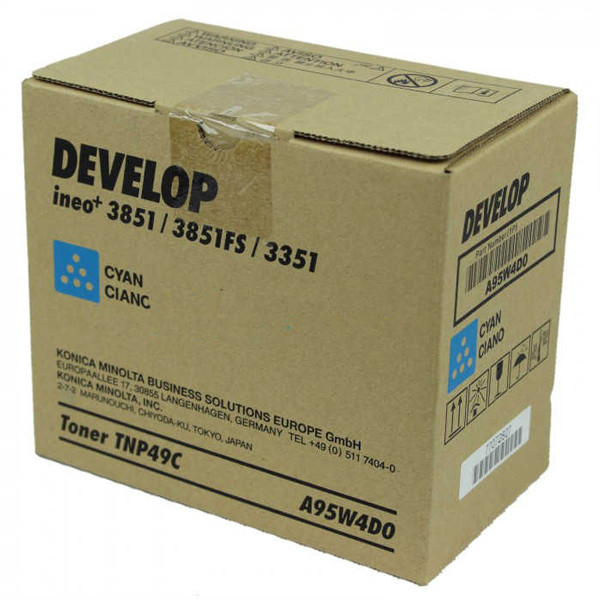 Develop TNP-49C (A95W4D0) cyan toner (original Develop) A95W4D0 049430 - 1