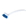 Diversen white/blue long handle washing up brush