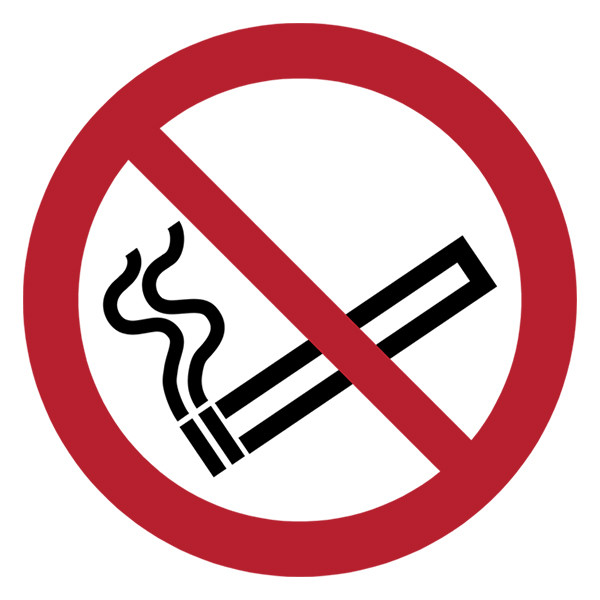 Djois 'No Smoking' warning sign, 200mm 7540005 234861 - 1