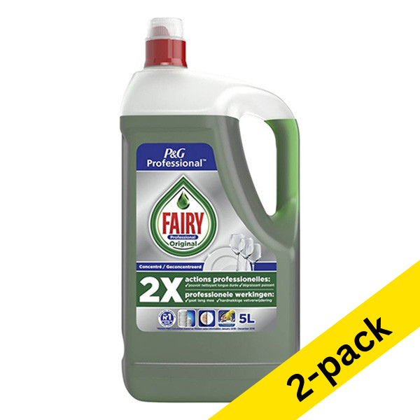 Dreft Fairy Professional Original washing up liquid, 5 litres (2-pack)  SDR05208 - 1