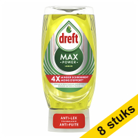 Dreft Max Power Lemon washing up liquid, 370ml (8-pack)