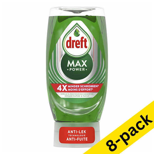 Dreft Max Power Original washing up liquid, 370ml (8-pack)  SDR05183 - 1