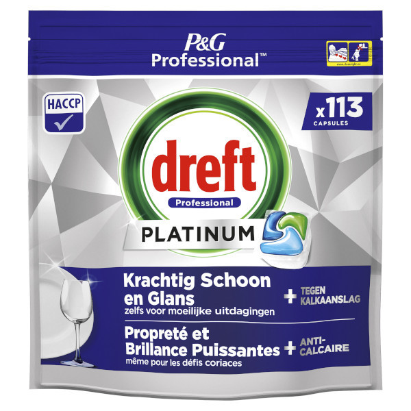 Dreft Professional All-in-One Platinum Regular dishwasher tablets (113-pack)  SDR06269 - 1