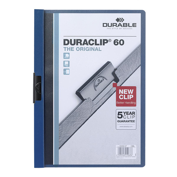 Durable Duraclip dark blue A4 clip folder (60-pages) 220907 310144 - 1