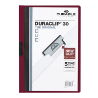 Durable Duraclip dark red A4 clip folder (30-pages) 220031 310140