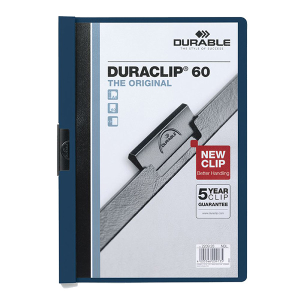 Durable Duraclip night blue A4 clip folder (60-pages) 220928 310146 - 1