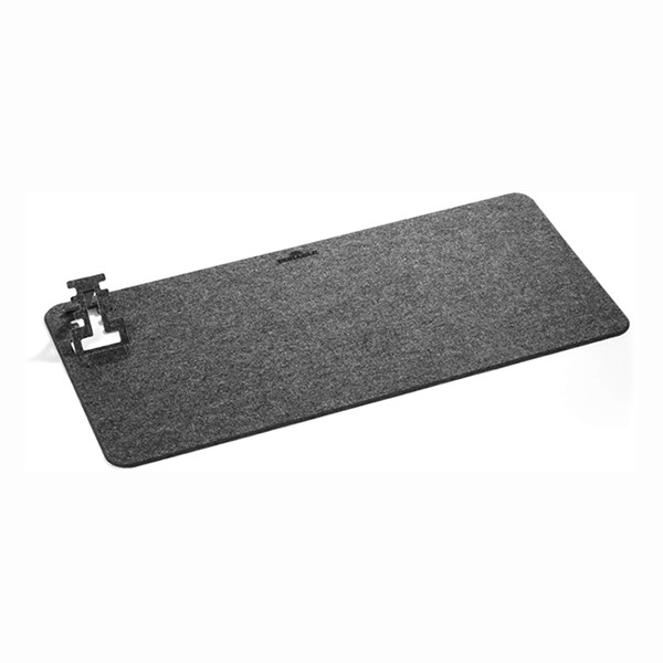 Durable Effect felt anthracite desk pad, 70cm x 33cm 708158 310254 - 2