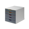 Durable Varicolor grey/coloured drawer unit (5 drawers)