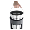 Durable black waste bin with ashtray, 17 litres 333001 310287 - 3