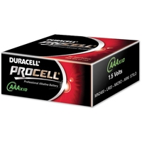 Duracell Procell AAA battery 10-pack (LR03/MN2400) DU01537 204518