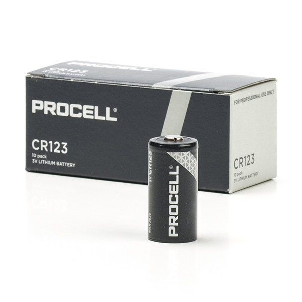 Duracell Procell CR123A Lithium Battery (10-pack) 5018LC CR123A CR17345 DL123 DL123A ADU00238 - 1