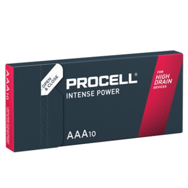 Duracell Procell Intense Power AAA / LR03 / MN2400 Alkaline Battery (10-pack) AM4 E92 HP16 K3A LR03 ADU00201 - 1