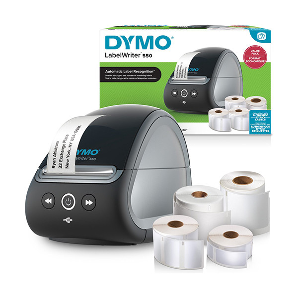 Dymo LabelWriter 550 label printer + 4 rolls of labels 2147591 833421 - 2