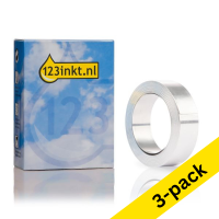 Dymo S0720160 / 31000 Rhino non-adhesive silver aluminium tape, 12 mm (3-pack) (123ink version)  089257