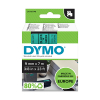 Dymo S0720740 / 40919 black on green tape, 9mm (original Dymo)