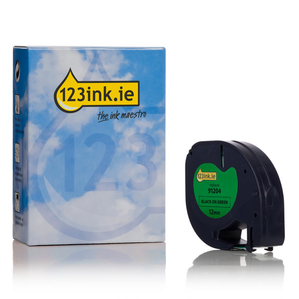 Dymo S0721640 / 91204 green plastic tape, 12mm (123ink version) S0721640C 088309 - 1