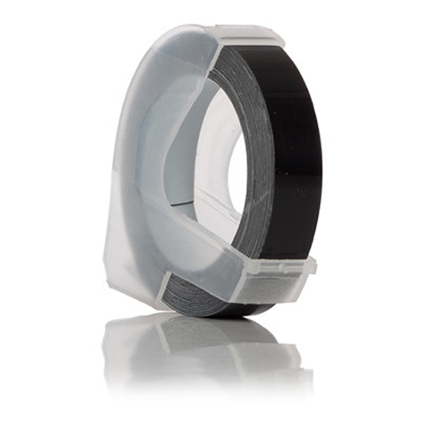 Dymo S0898130 white on black embossing tape, 9mm (123ink version) S0898130C 088441 - 1