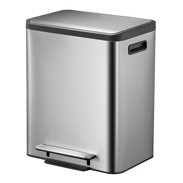 EKO EcoCasa matte stainless steel waste bin, 30 litres VB912830 SEK00069 - 1