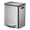 EKO EcoCasa matte stainless steel waste bin, 30 litres