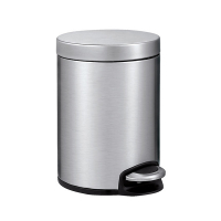 EKO Serene matte stainless steel waste bin, 5 litres 31701339 SEK00127