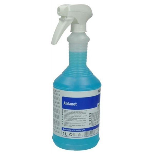 Ecolab Alklanet multi-surface and glass spray, 1 litre 85013913 SEC00001 - 1