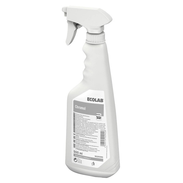 Ecolab Chromol cleaner for stainless steel, 500ml  SEC00005 - 1