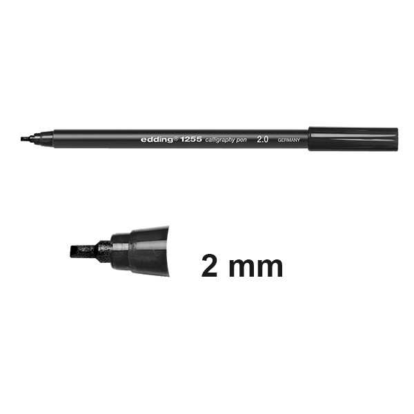 Edding 1255 black calligraphy pen (2mm) 4-125520-001 239153 - 1