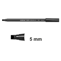 Edding 1255 black calligraphy pen (5mm) (10-pack)