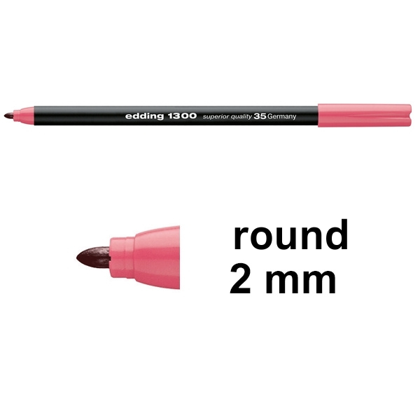 Edding 1300 rose red felt tip pen 4-1300035 239031 - 1