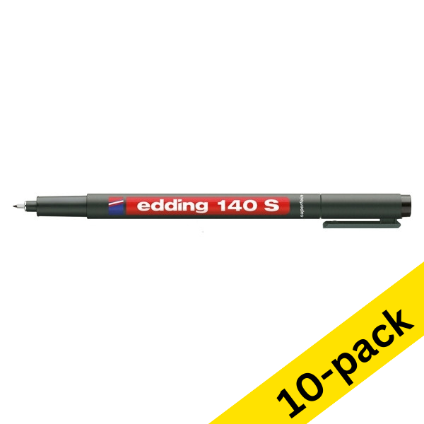 Edding 140S OHP black marker (10-pack)  239487 - 1