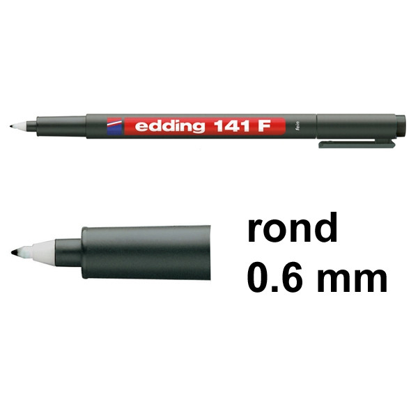 Edding 141F OHP black marker (0.6 mm) (10-pack)  239690 - 1